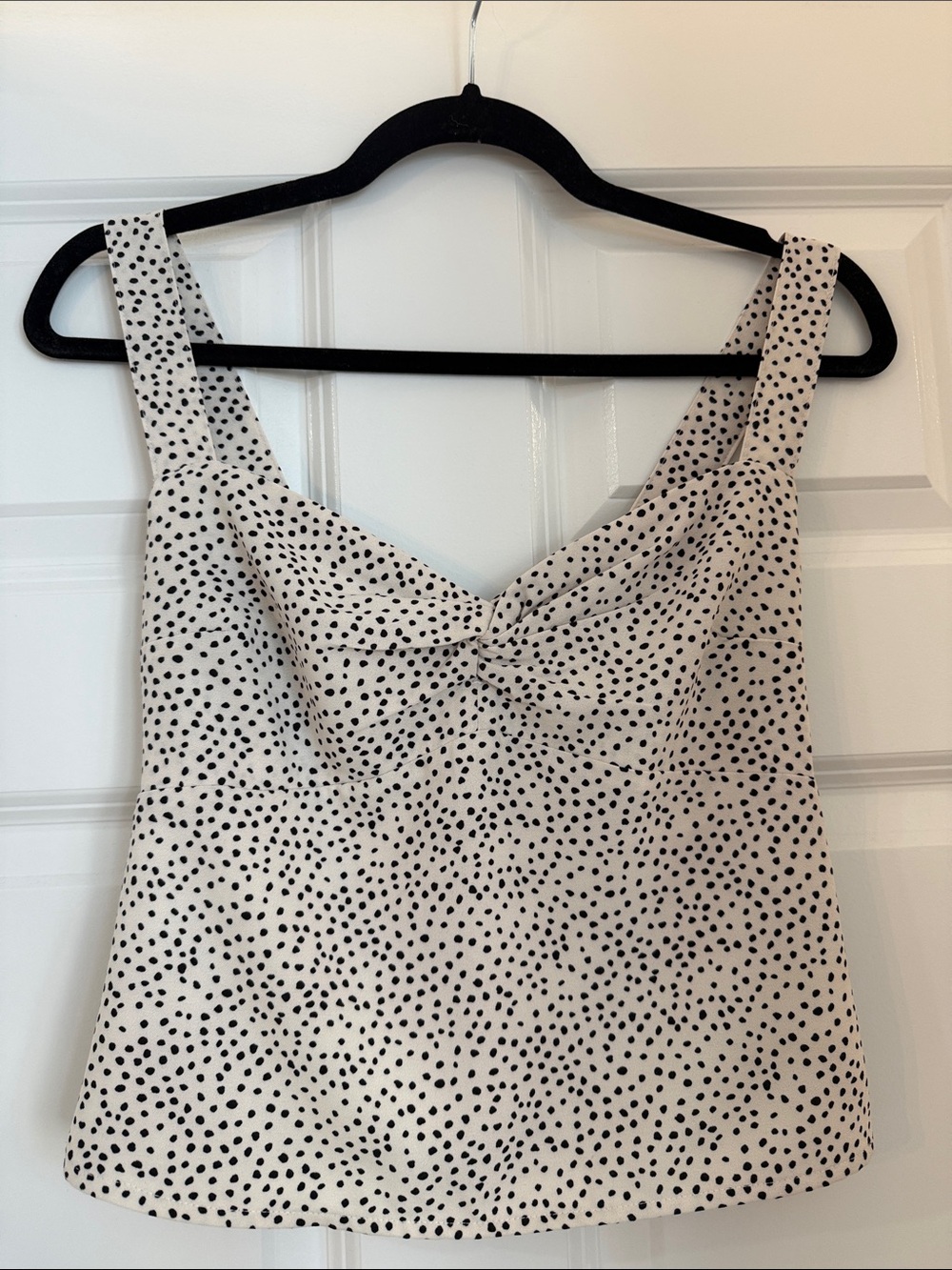 NWT! Cropped polka dot Abercrombie tank